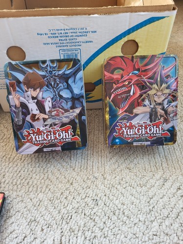 2x Yugioh 2016 Mega Tin Empty Card Collectible Tins