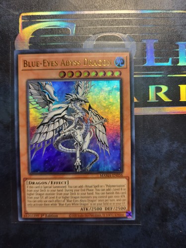 Yugioh! Blue-Eyes Abyss Dragon - 1st Ed Ultra Rare - MAMA-EN056
