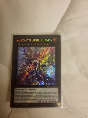 Yugioh Error Print Galaxy-Eyes Cipher X Dragon Secret Rare