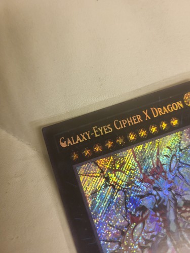 Yugioh Error Print Galaxy-Eyes Cipher X Dragon Secret Rare - photo 2