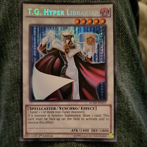 Konami T.G. Hyper Librarian Secret Rare Foil 1st Ed LC5D-EN211