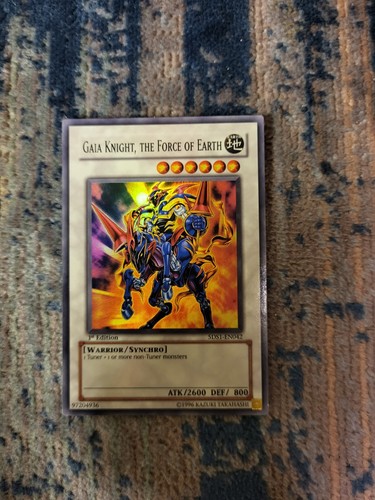 Yugioh Gaia Knight, the Force of Earth 5DS1-EN042 Super Rare 1st