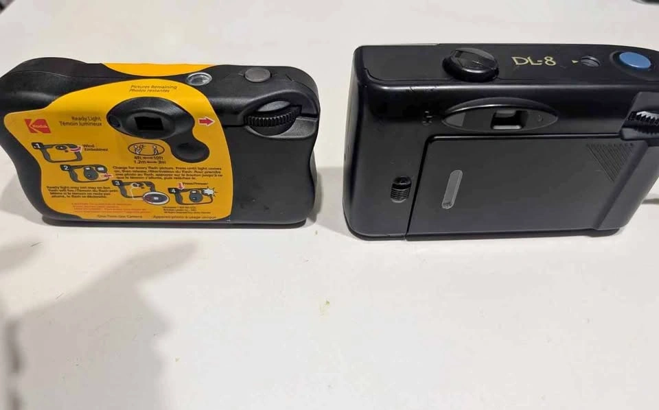 Vintage Kodak Fun Saver and Fujifilm DL-8 35mm Compact Camera