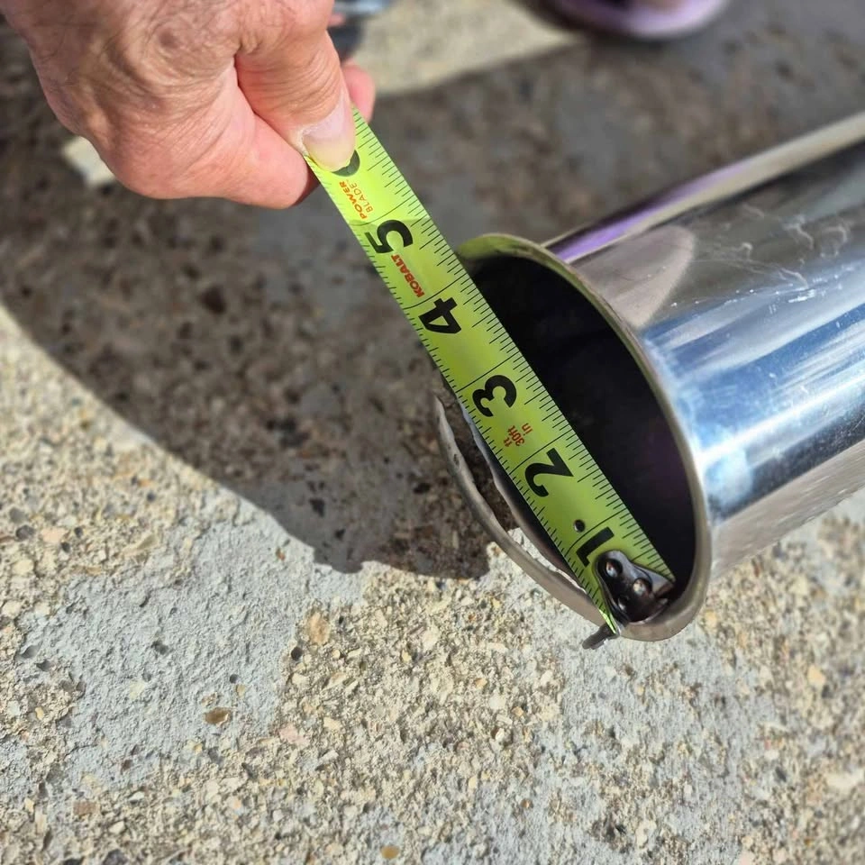 40" long stainless steel pipe with 4" diameter - photo 2