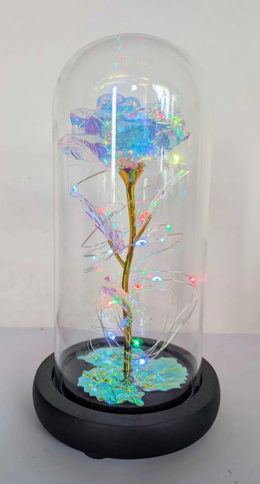 Galaxy Rose in Glass Dome - photo 2