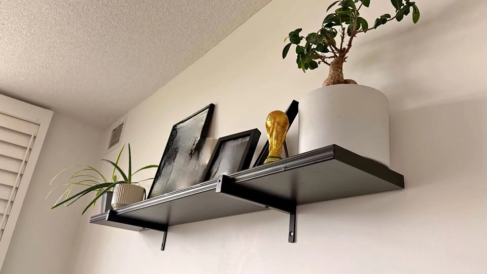 Black shelf
