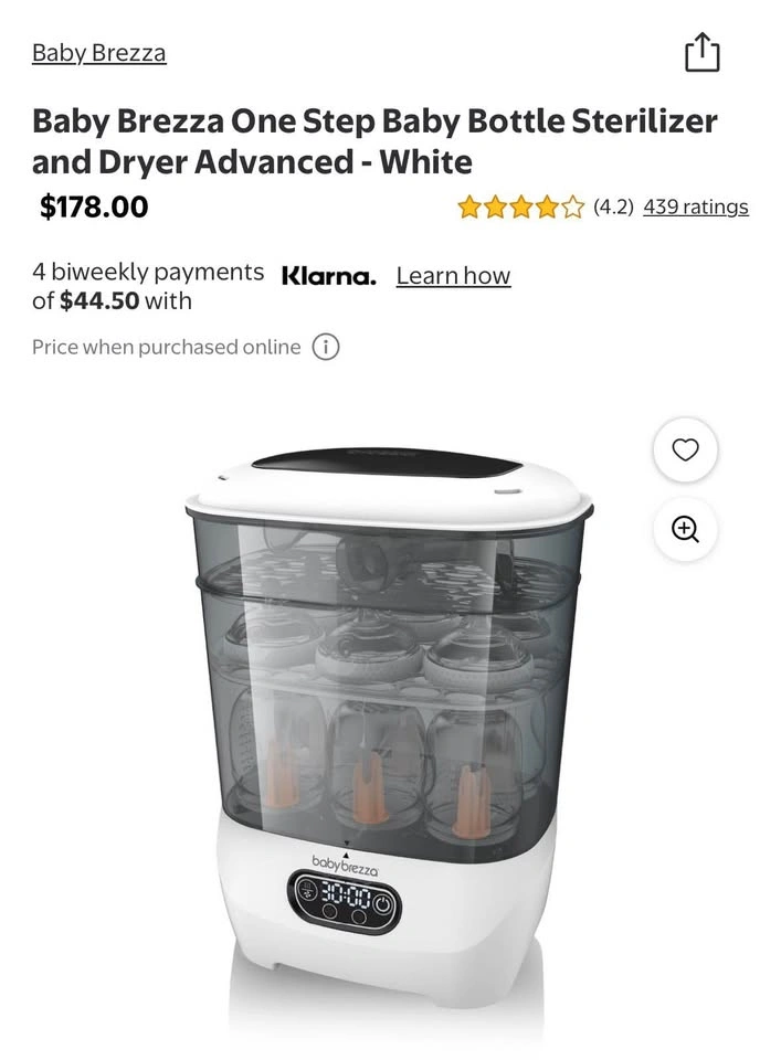 Baby Brezza bottle sterilizer and dryer - photo 2