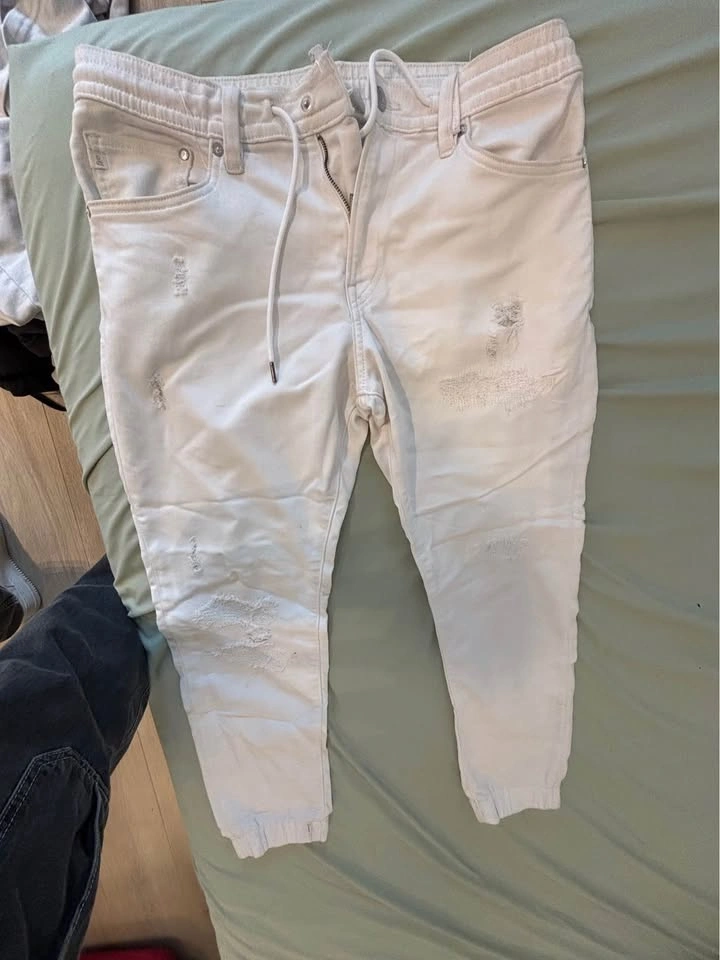 H&M Skinny Fit Distressed Jogger Jeans - photo 2
