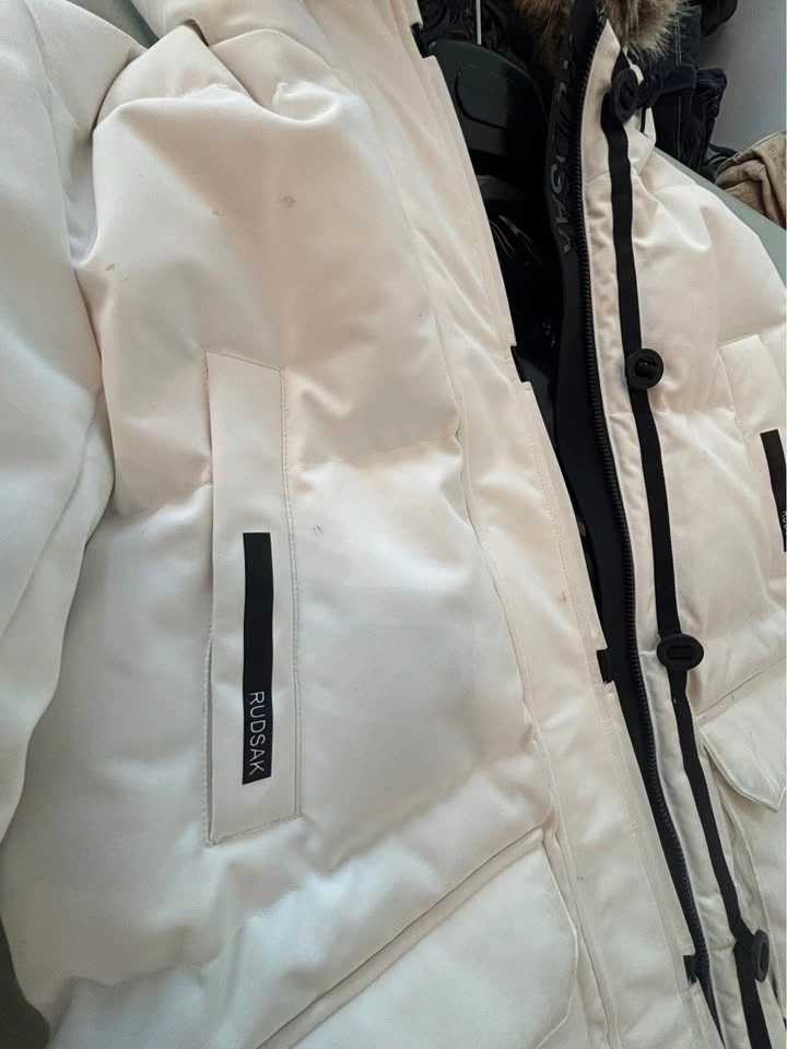 Rudsak White Long Puffer Parka with Fur Hood - photo 4