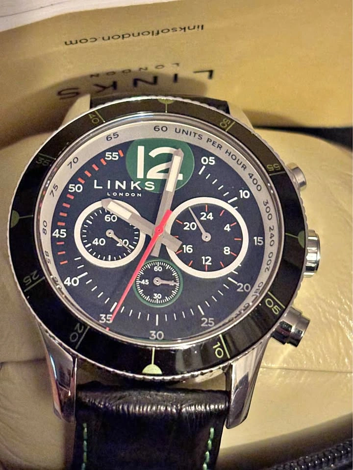 Swiss made Links of London chronograph watch