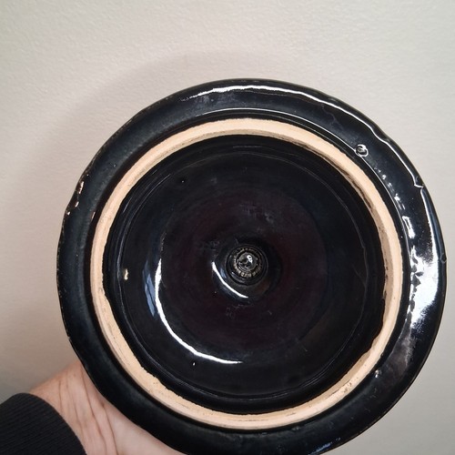 Artisan Blue Drip Glaze Ceramic Soup Bowl with Lid - photo 4