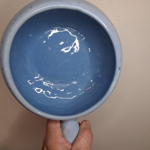 Artisan Blue Drip Glaze Ceramic Soup Bowl with Lid - photo 5