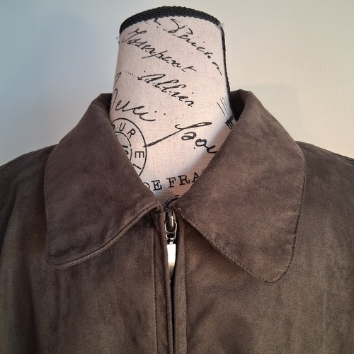 Britches Brown Vegan Suede Jacket Size Xl - photo 3
