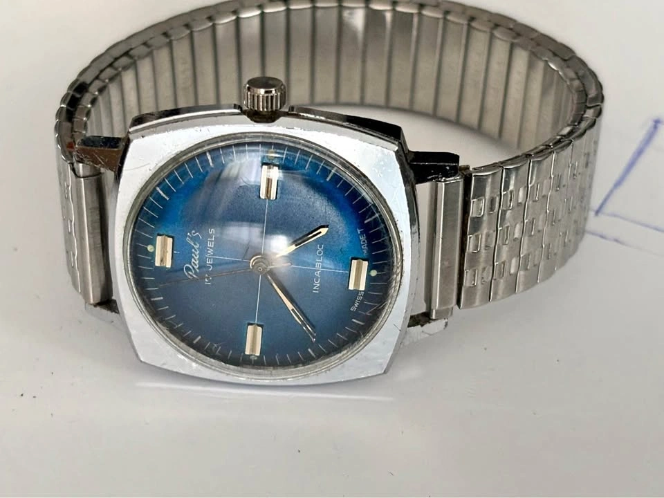 Rare Vintage Paul's 17 Jewels Swiss Mechanical Watch