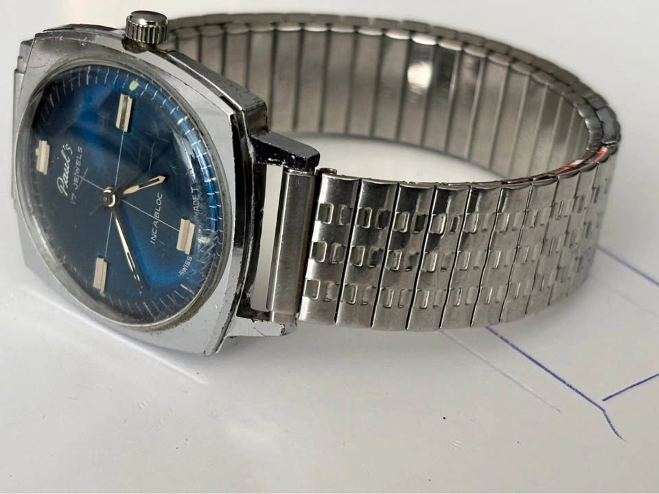 Rare Vintage Paul's 17 Jewels Swiss Mechanical Watch - photo 2