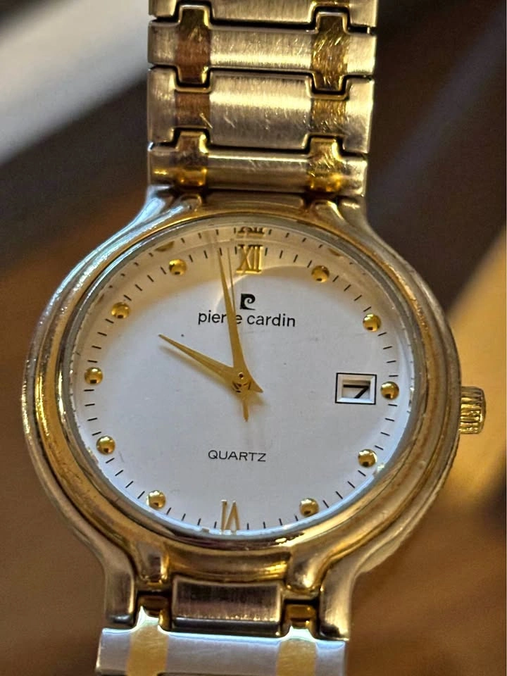 Vintage Pierre Cardin gold silver tone quartz watch