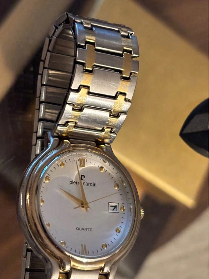 Vintage Pierre Cardin gold silver tone quartz watch - photo 3