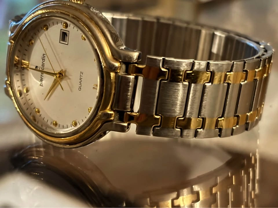 Vintage Pierre Cardin gold silver tone quartz watch - photo 4