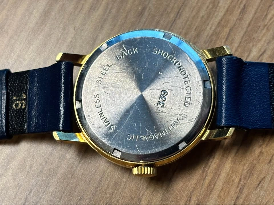 Swiss made Croton vintage watch, rare blue dial - photo 5