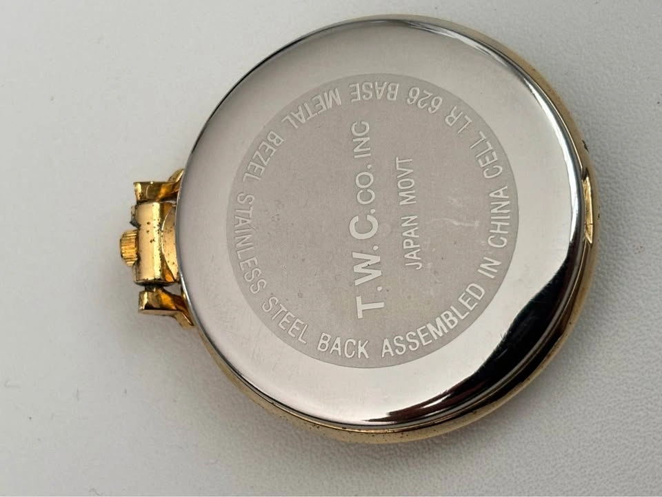 Alpine Quartz Pocket Watch, new battery, gold plated. 38.5mm siz - photo 4