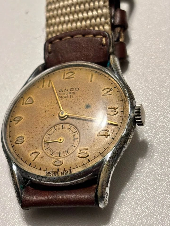 Rare Vintage Swiss made Lanco Mod 11, 15 jewels mechanical watch