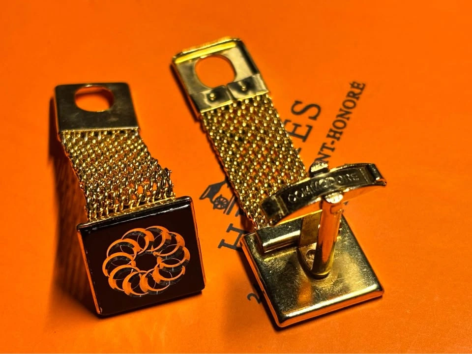 Commodore Gold-Tone Mesh Wrap Cufflinks - photo 2