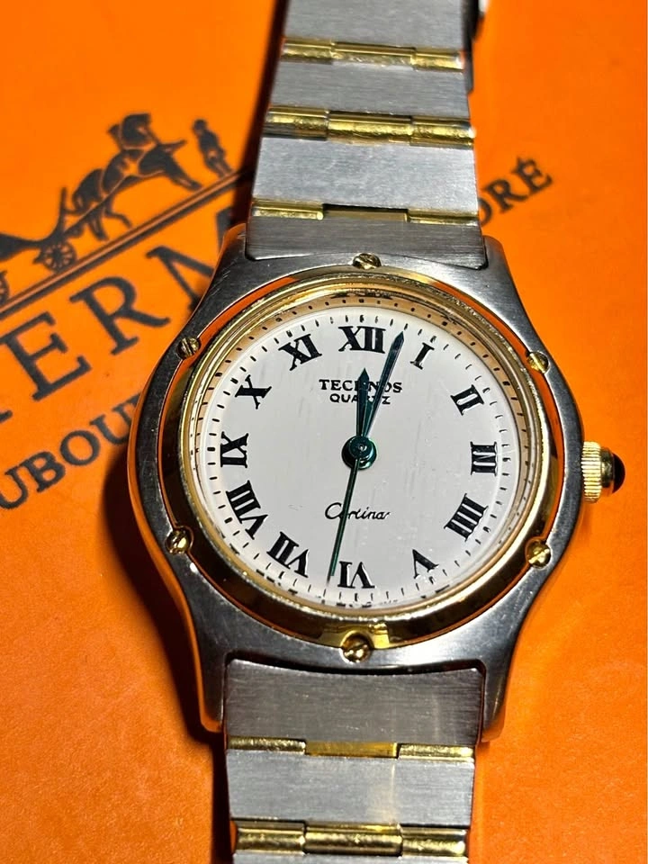 Technos Cortina Quartz Watch, homage to Cartier classic style.