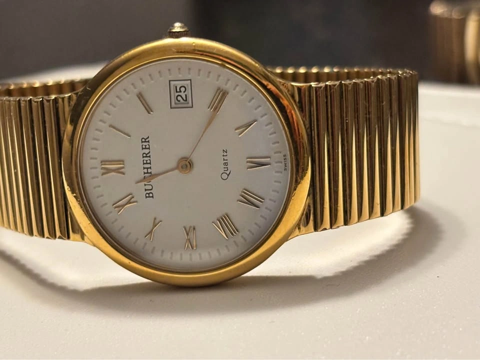 Luxury Bucherer Swiss Made Watch 18k Solid Gold Case - photo 2