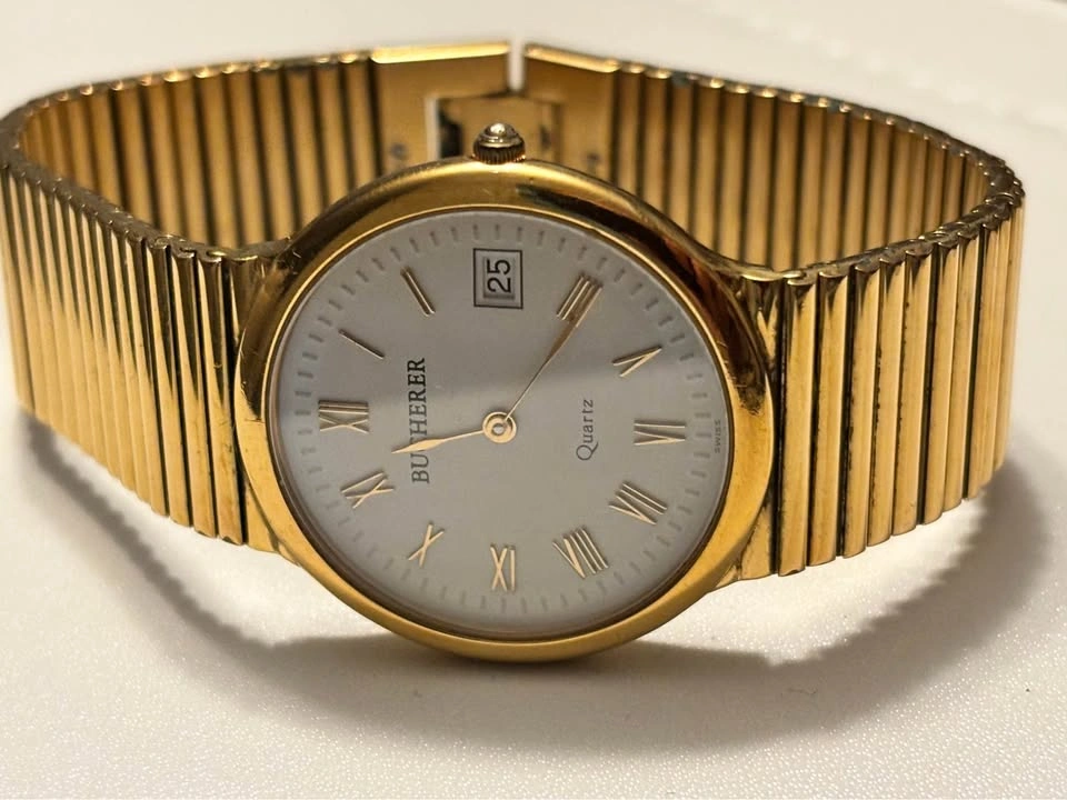 Luxury Bucherer Swiss Made Watch 18k Solid Gold Case - photo 3