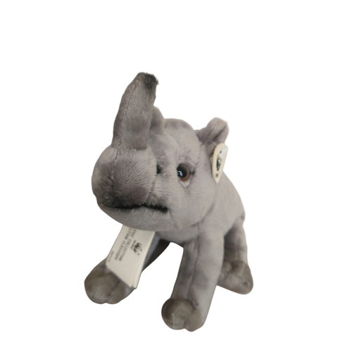 WWF Classic Collection Rhinoceros Plush Animal Gray Stuffed Toy