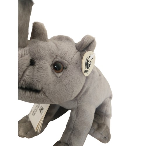 WWF Classic Collection Rhinoceros Plush Animal Gray Stuffed Toy - photo 2