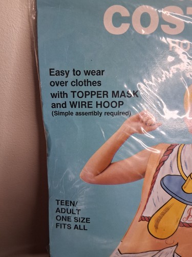1986 Vintage Ben Cooper Hoopla Halloween Costume New In Bag - photo 5