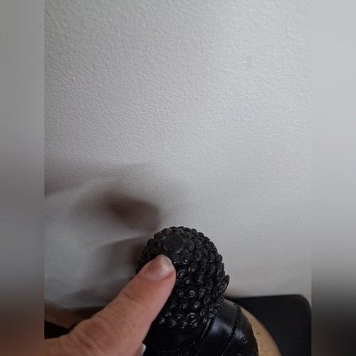 Serene Black Meditation Sculpture - photo 4