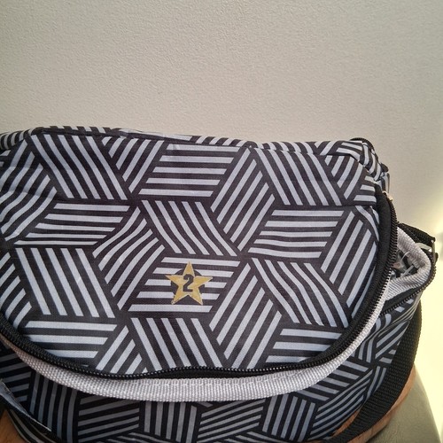 Balanced Day Lunch Box Black and White Geometric Patterned Bag - photo 3