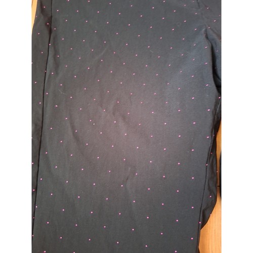 Lane Bryant Black Pink Micro Dot Ankle Pants Plus Size 24 - photo 4