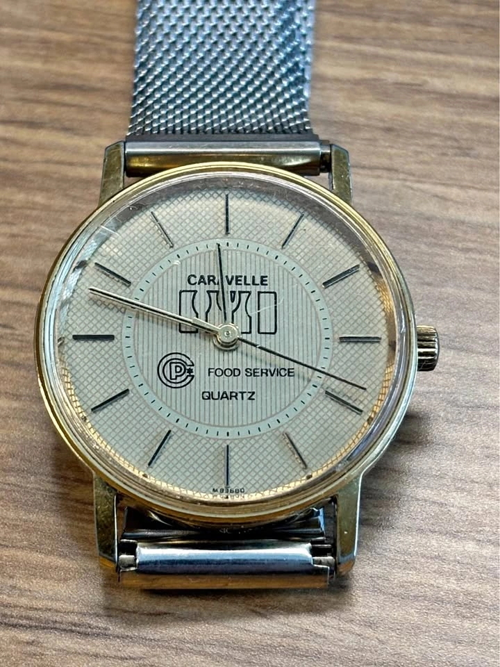 Rare vintage Bulova Caravelle watch. Quartz movement. Swiss part
