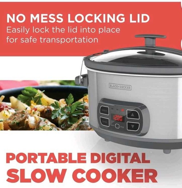 Black+Decker Portable Digital Slow Cooker