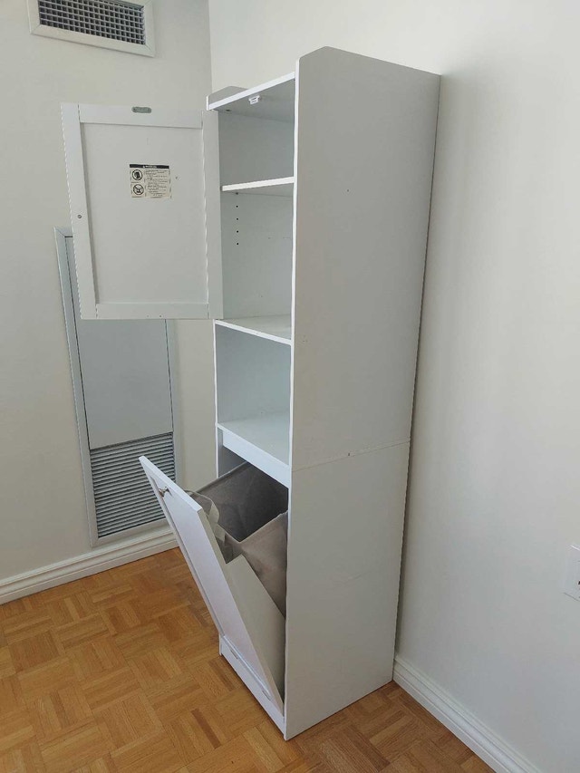VASAGLE Bathroom Tall Cabinet with Laundry Hamper - photo 3