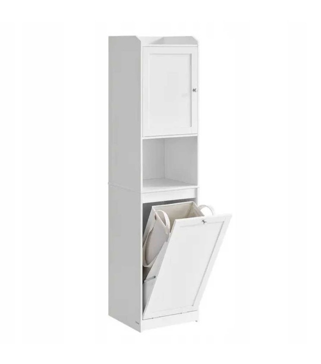 VASAGLE Bathroom Tall Cabinet with Laundry Hamper - photo 4