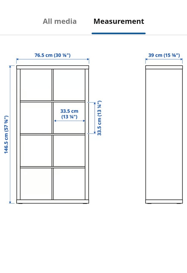IKEA KALLAX 8-Cube Shelving Unit (2x4) – White - photo 3