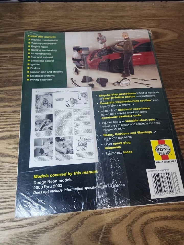 Dodge & Plymouth Neon Haynes Repair Manual (USA) 🏈 - photo 2