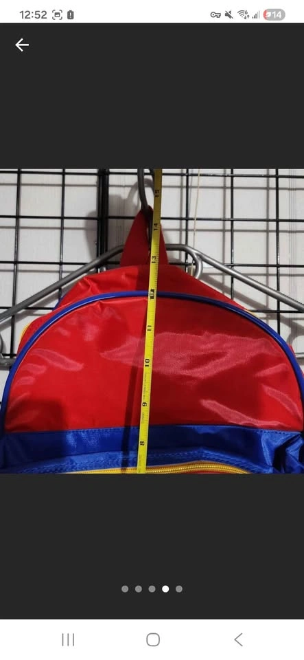 Vintage 90s Colorblock Mini Backpack – Red, Blue & Yellow - photo 4