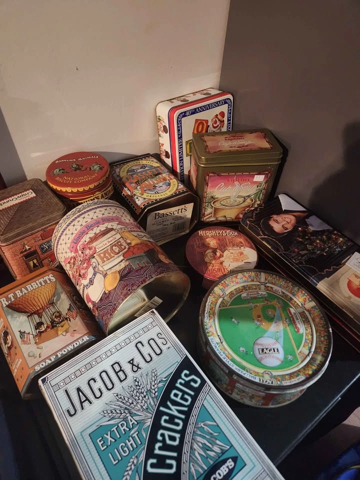Vintage Advertising Tin Collection - 12 Piece Lot 🏈 - photo 2