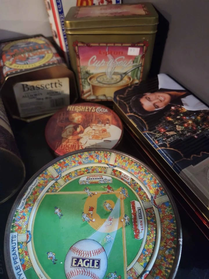 Vintage Advertising Tin Collection - 12 Piece Lot 🏈 - photo 5