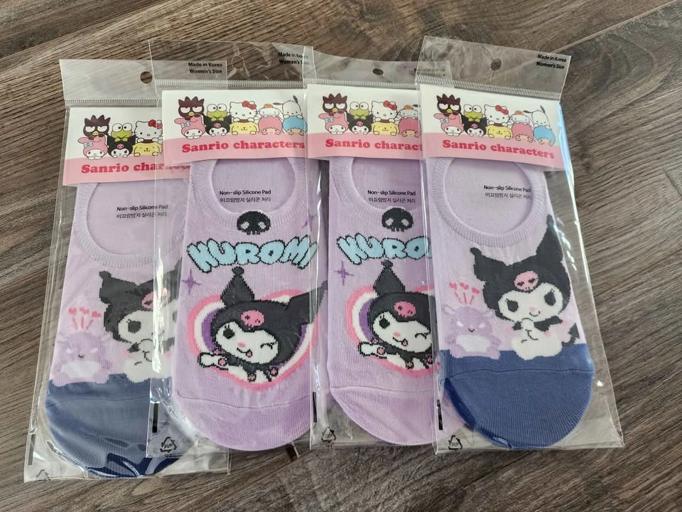 Sanrio Kuromi charactor ankle socks set of 4 pairs - photo 2