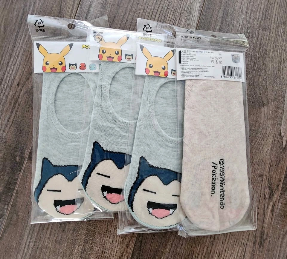Pokemon charactor ankle socks 4 pairs set