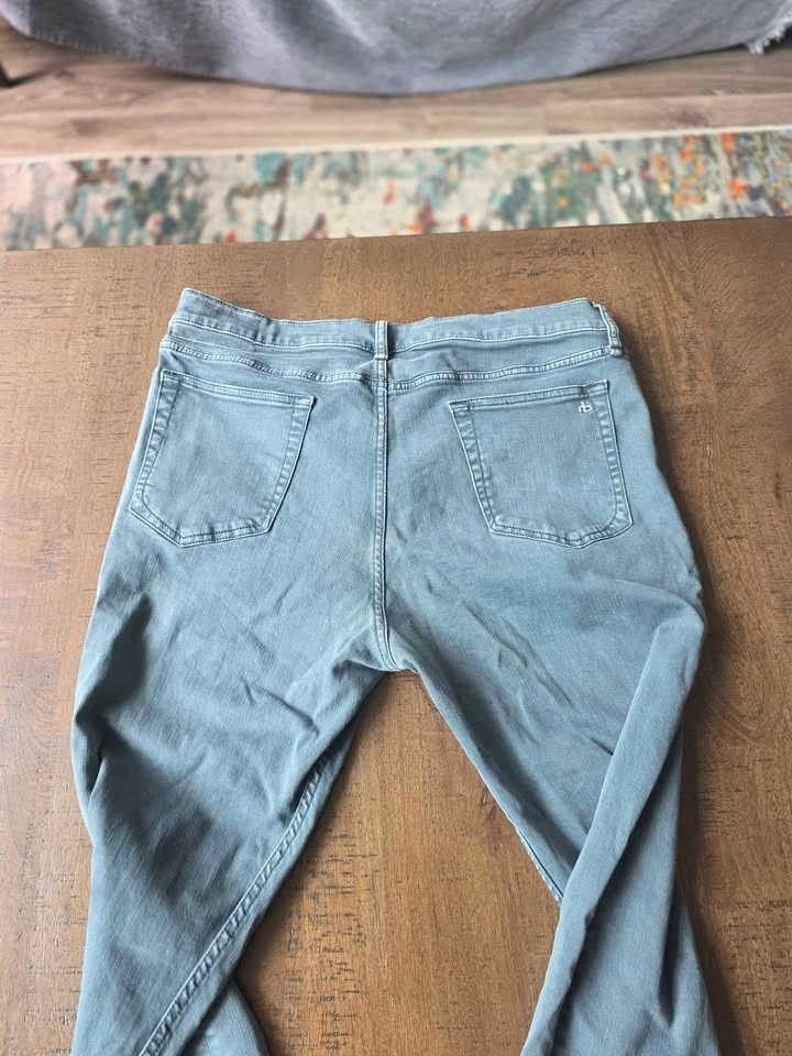 Rag & Bone Fit 2 Slim Jeans - Size 36x32 - Dusty Sage - photo 5
