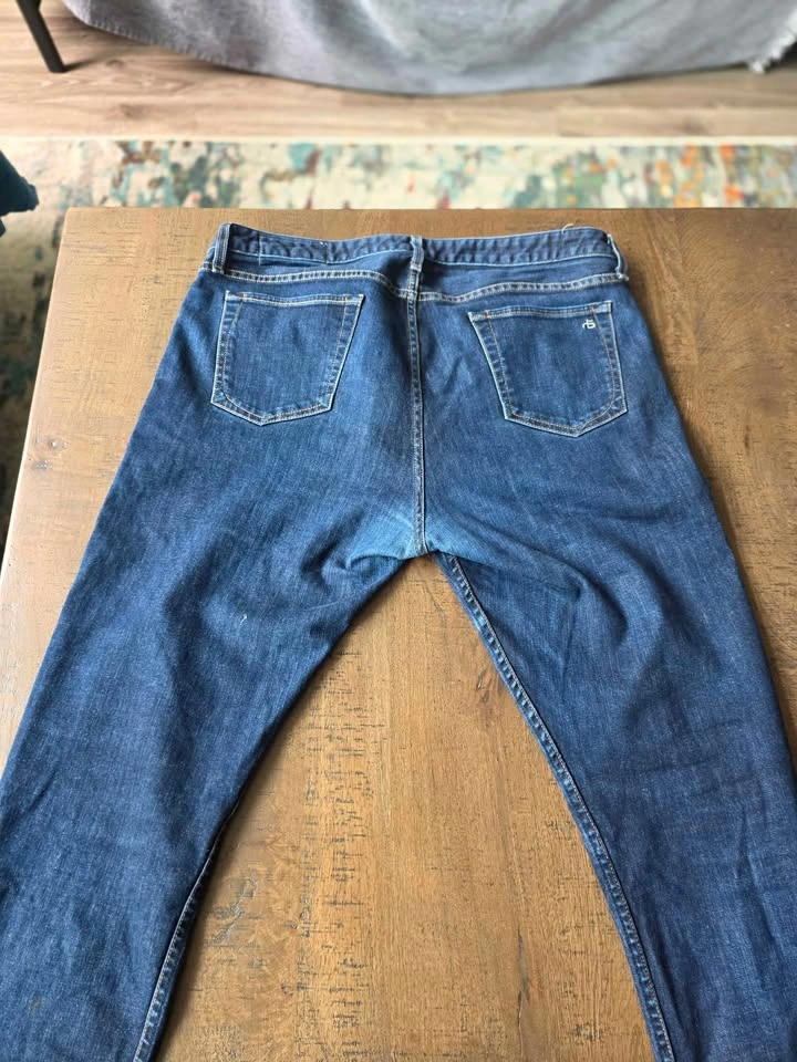 Rag & Bone Fit 3 Athletic Dark Wash Jeans - Size 36×32 - photo 5
