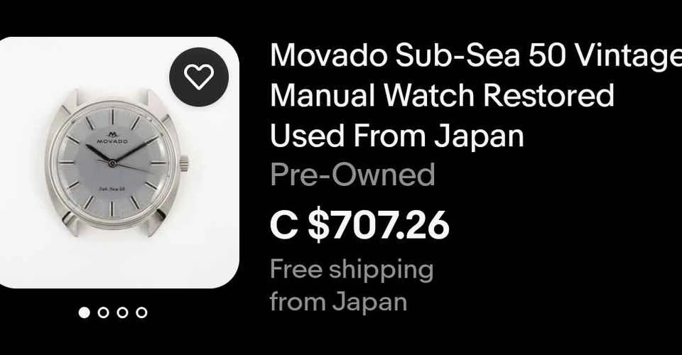 MOVADO Sub-Sea 50 – Vintage Manual Wind (Zenith Cal. 2542) - photo 5