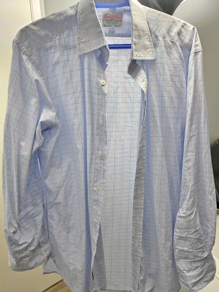 Turnbull & Asser Bergdorf Goodman Sea Island Cotton Shirt Sz 16